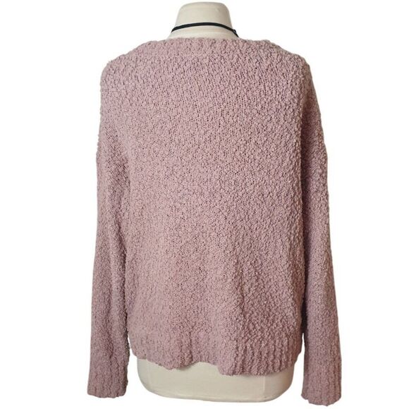 Social Standard Womens Plus Sweater XXL Pink Textured Knit Sweater Textured Chic - Picture 4 of 7